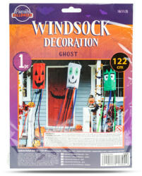 Family Halloween-i szélzsák dekoráció - szellem - fehér - 122 cm (56552B) - getitnow