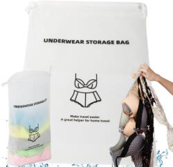 Verk Group Vízálló utazó táska szervező fehérneműre, átlátszó (27394)