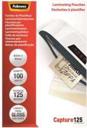 Fellowes Meleglamináló fólia, 125 mikron, 60x90 mm, fényes, 100 db, FELLOWES (5397402) - papir25