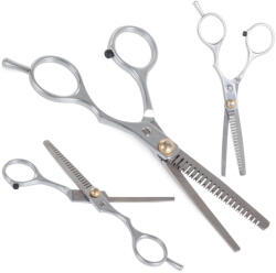 Verk Group Professzionális hajritkító olló, ergonomikus kialakítással, 19 fogú (01121)