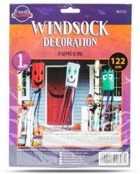 Family Halloween-i szélzsák dekoráció - tök - narancssárga - 122 cm (56552A)