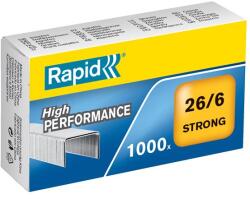 RAPID Tűzőkapocs, 26/6, horganyzott, RAPID Strong (24861400) - papir25
