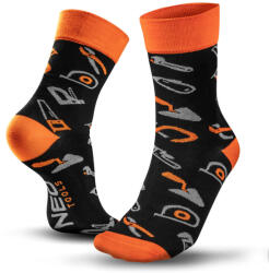 NEO Munkazokni, 80% pamut, szerszám mintás 39-42, narancs/fekete (GD017)