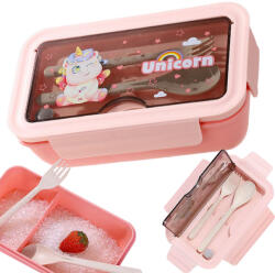 Verk Group Multifunkciós szendvicstartó doboz sztućcekkel, mikrózható és fagyasztóbarát (07330)