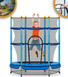 GordonToys Nagy, biztonságos gyermek trambulin hálóval, 138 x 160 cm (G419)