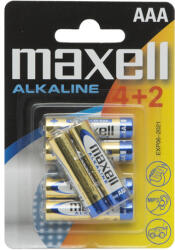 Maxell Elem - 1, 5V - AAA - LR3 - 4+2 db/bliszter (18734)