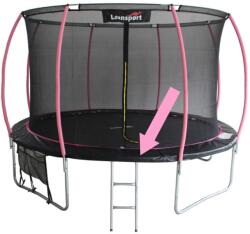 LEAN Sport Sport Max 12 láb átmérőjű, fekete-rózsaszín trambulin védőhuzat (10696)