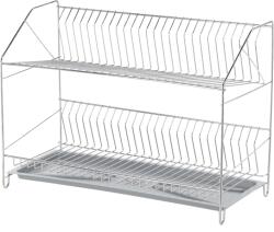 BackHomeLiving Kétszintes 50 cm-es krómozott edényszárító (AND0198)