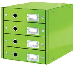 Leitz Irattároló, laminált karton, 4 fiókos, LEITZ Click&Store , zöld (60490054) - papir25