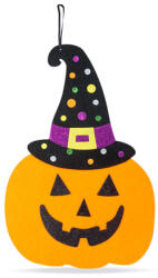 Family Halloween-i dekoráció - tök - akasztható - filc - 41 x 28 cm (56555A)