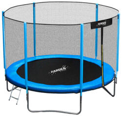 GardenLine Kerti trambulin védőhálóval és létrával - 244 cm (TRA9863)