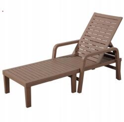 Garden Line Világosbarna kerti nyugágy 192x66x33 cm (ZUM6416)