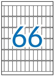 APLI Etikett, 12x30 mm, kerekített sarkú, A5 hordozón, APLI, 990 etikett/csomag (01861) - papir25