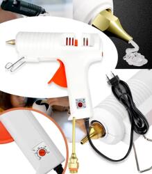 GordonToys Erős hőre olvadó ragasztópisztoly, digitális hőmérséklet-kijelzővel és 2 cserélhető fejjel, 11, 5 mm-es patronokhoz (G968)