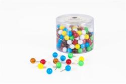  Térképtű, gömbfejű, 200 db, vegyes színű (PI0325-VI24) - papir25