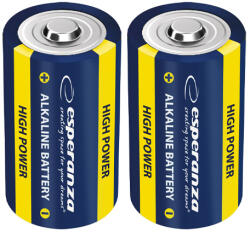 Esperanza Elem készlet (2 db) - Esperanza EZB106 - 1, 5V; D (LR20) (EZB106)