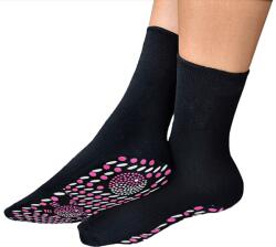 RGB Masszírozó melegítő zokni - Fekete (G436)