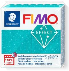 FIMO Gyurma, 57 g, égethető, FIMO Effect , csillámos türkiz (8010-392) - papir25