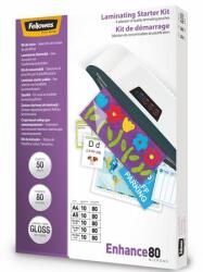 Fellowes Meleglamináló fólia, 80 mikron, fényes, 50 db, FELLOWES (5328102) - papir25