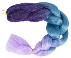 Soulima Többszínű szintetikus póthaj fonáshoz - 60 cm - Kék, Lila (00010342)
