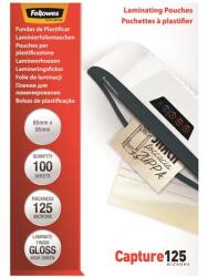 Fellowes Meleglamináló fólia, 125 mikron, 65x95 mm, fényes, 100 db, FELLOWES (5306702) - papir25