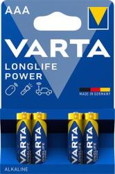 VARTA Elem, AAA mikro, 4 db, VARTA Longlife Power (4903 121 414)