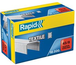 RAPID Tűzőkapocs, 43/8, horganyzott, textil, RAPID Superstrong (24872300) - papir25
