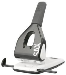 ICO Lyukasztó, nagyteljesítményű, kétlyukú, 65 lap, SAX Design 618 , fekete (1480) - papir25