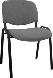  Tárgyalószék, szövetborítás, fekete fémváz, Felicia , szürke (FELICIA/C.07) - papir25