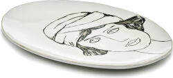 Serax Set 2 platouri pentru servire La Mère, ovale, 37, 5 cm, alb-negru (B5123032-006) Tava