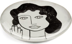 Serax Set 2 farfurii întinse La Mère, 25 cm, alb-negru (B5123005-006)