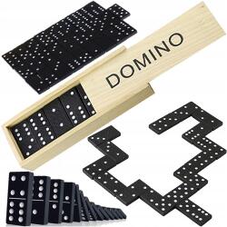 sportown Domino fa játék dobozban 28 db-os hordozható túra játék
