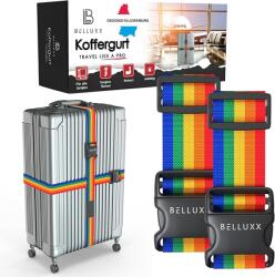  Bőröndszíj keresztpánttal, prémium, polipropilén, szivárványos (4270003445337)