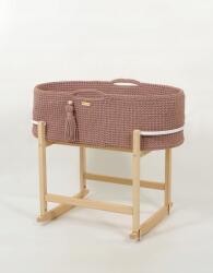 My Sweet Baby Mózeskosár Boho Handmade bölcsővel mauve (5902366030767)