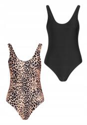 Boohoo M3F206 Boohoo Klasszikus Fekete Fürdőruha 42-ES (9849)