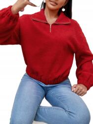 Shein Bő ujjú pulóver piros Xs 34-es