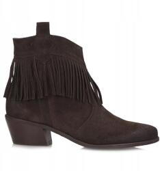 Exquisite Bőr velúr cowboy csizma Exquisite 1452 czekol. wel (Exquisite 1452 czekol.wel)