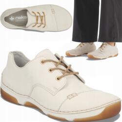 RIEKER Női félcipő Rieker 40 Divatos Kényelmes Tavaszi Cipő Fűzött Bézs (RIEKER 55920-80)