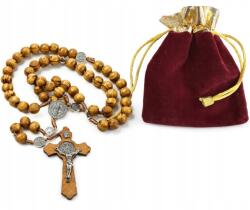  Szent Benedek katolikus rózsafüzér fából