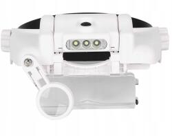 Rozz Fej nagyító fejvédő szemüveg 3 Led 11, 5x fehér professzionális (09126_rozz_gabA_okz)