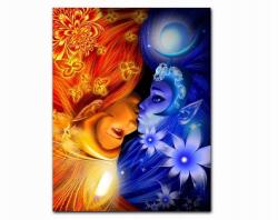  Festés számok szerint Éjjel-Nappal Csók S072 (DIY Painting)