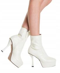 Topshop Bakancs Ekrü Platfomra Szögletes Orr 38 Kzm 38 (24369249)