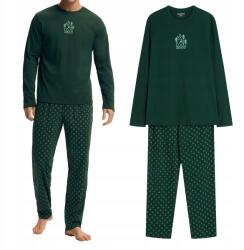 Henderson Férfi pizsama 100% pamut hosszú ujjú hosszú szárú Henderson *XL (43478-79X-XL)