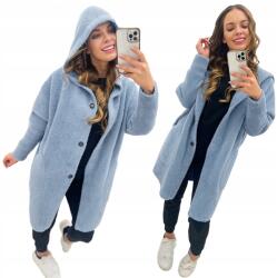 Soprato Alpaka_kabát Kapucnis Alpaka Gyapjú Baby Blue Színek