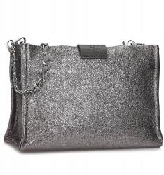  Elegáns csillámos kézitáska postás táska Pepe moll 242403 grafit (242403)