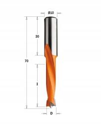 CMT Fúrószár Pl. D=4, 5 I=35 L=70 S=10x30 Lh 311.045. 12 (311.045.12)