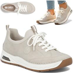 RIEKER 40 Női Félcipők Kényelmes Tavaszi Cipők Fűzött Sportos Könnyű (RIEKER 44562-62)