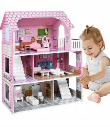  Fa babaház bútor szett Akcesoria 3 szint 70 cm