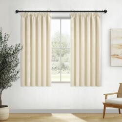  Hőszigetelő Sötétítő Függöny 140x175 CM Szalagon Világos Bézs 2 Db (B0BS5FFCMW76)
