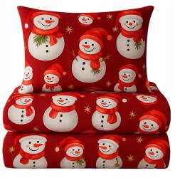 Strefa Spania Ágynemű garnitúra 220x200 karácsonyi szatén ágynemű I. osztályú szuper minőség